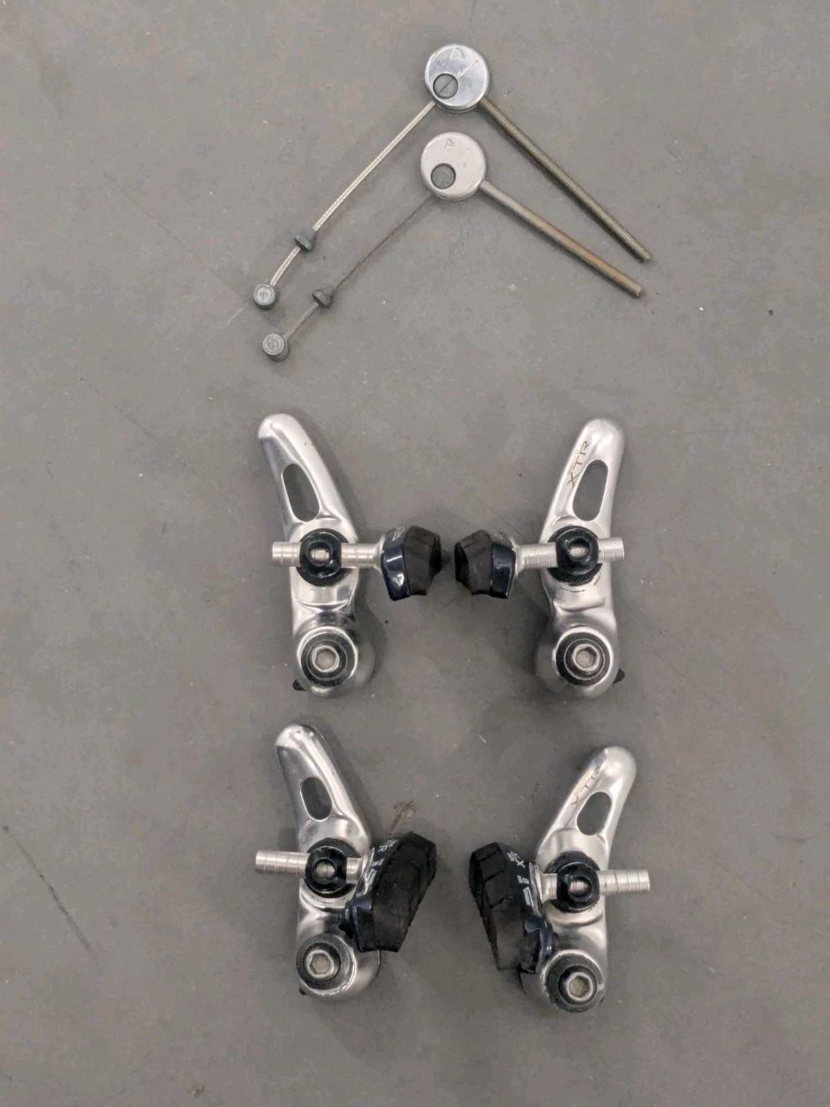 Vintage Rare Retro Shimano XTR Cantilever Brakes Brakeset MTB Mountain Bike Nice