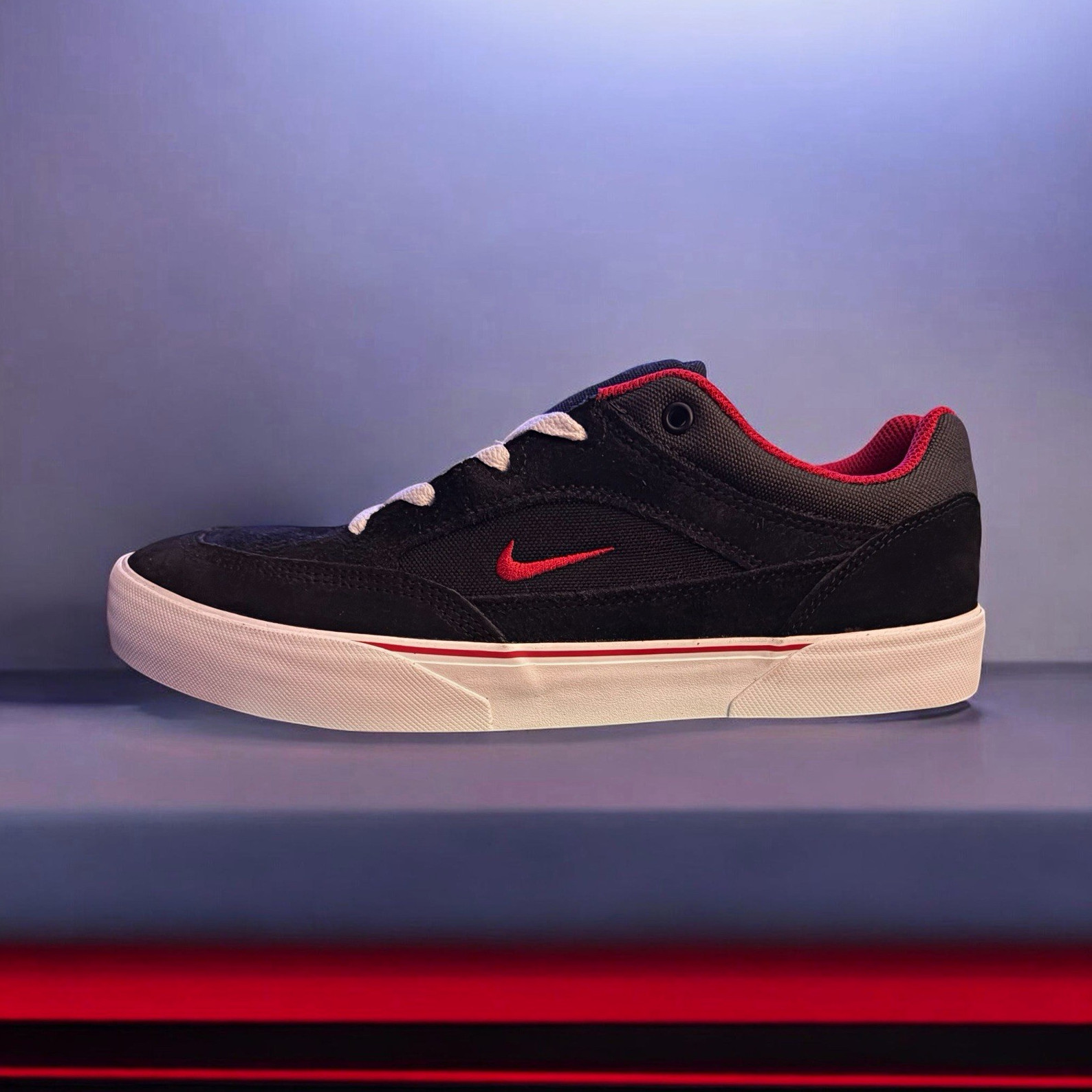 Nike SB Malor Shoes Black/Red/White Skateboarding Men’s US Size 9.5