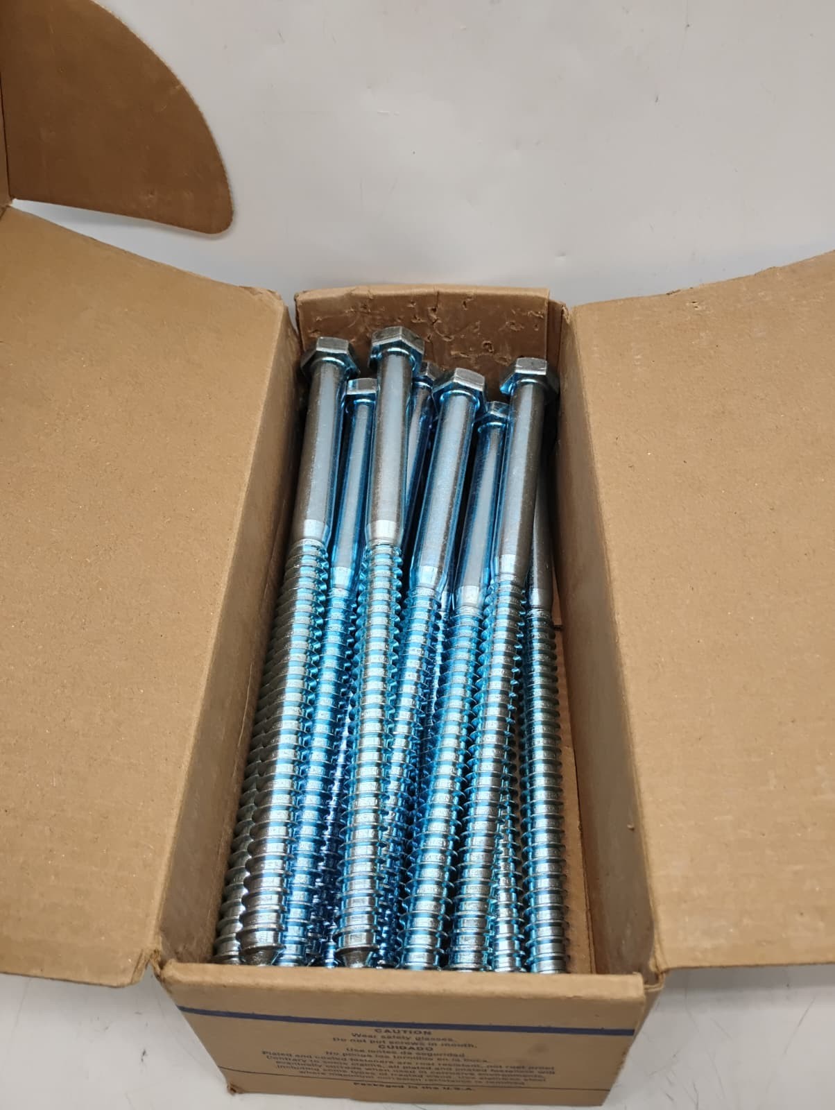 Hard-to-Find Fastener Hex Lag Screws 5/8 x 10 in Zinc Plated Steel 14-Piece Set