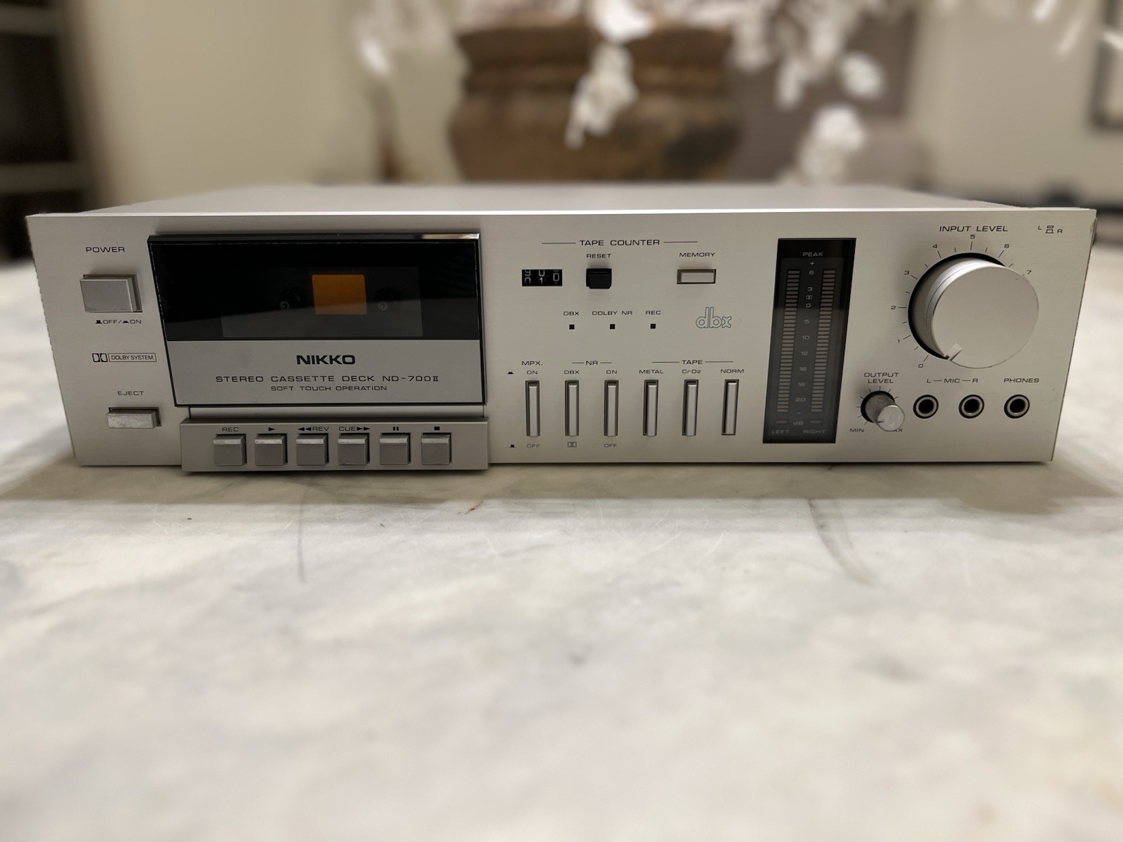 RARE Vintage Nikko ND-700II Stereo Cassette Deck DBX Dolby Parts Repair