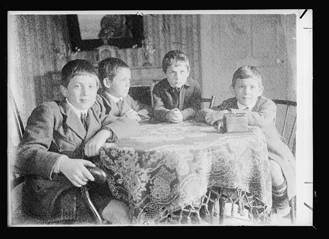 Visine Family Adoptees Serge Jacques Robert Guy 1910s Children Portrait