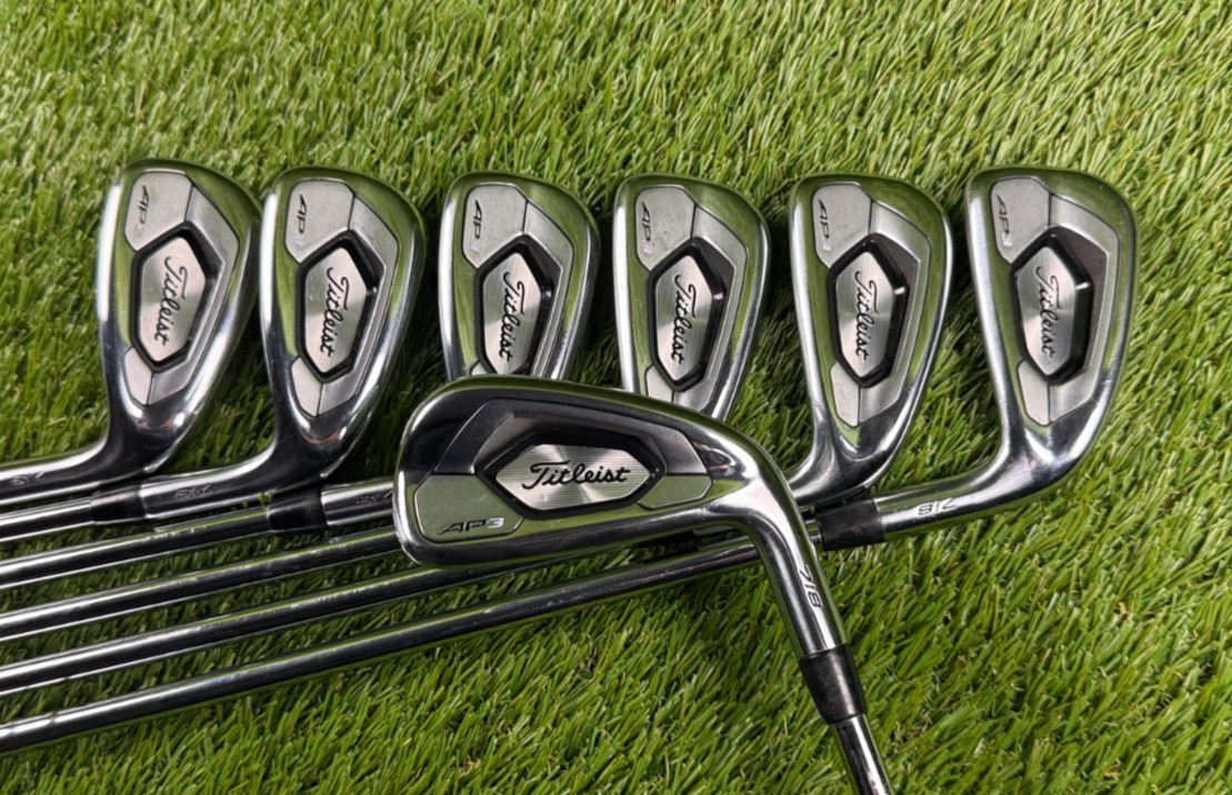 *Excellent* Titleist AP3 718 Iron Set 4-PW RH | AMT Black S300 Stiff Flex