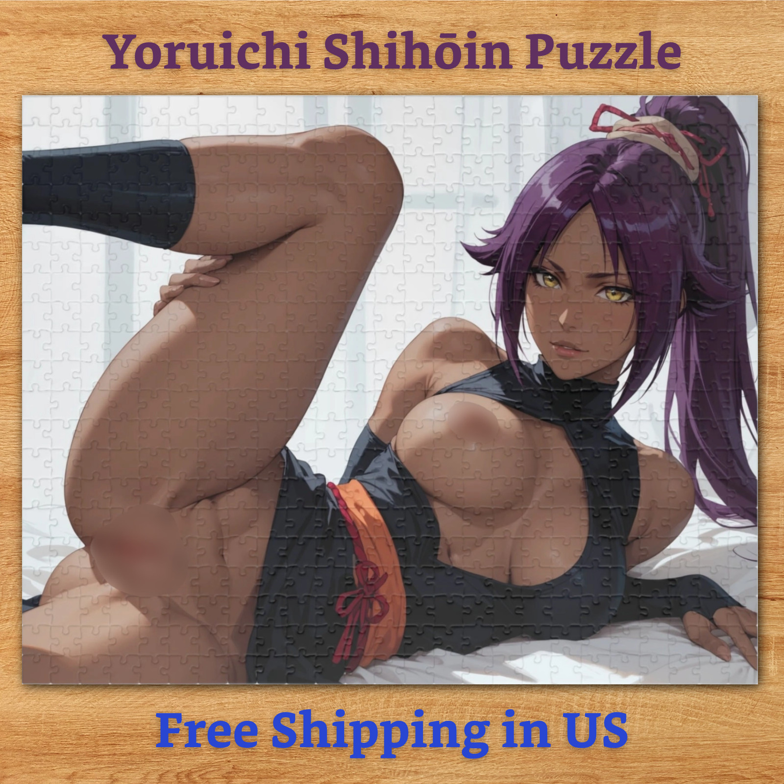 Yoruichi Shihouin Bleach Sexy Anime Waifu Jigsaw Puzzle 500 Pieces
