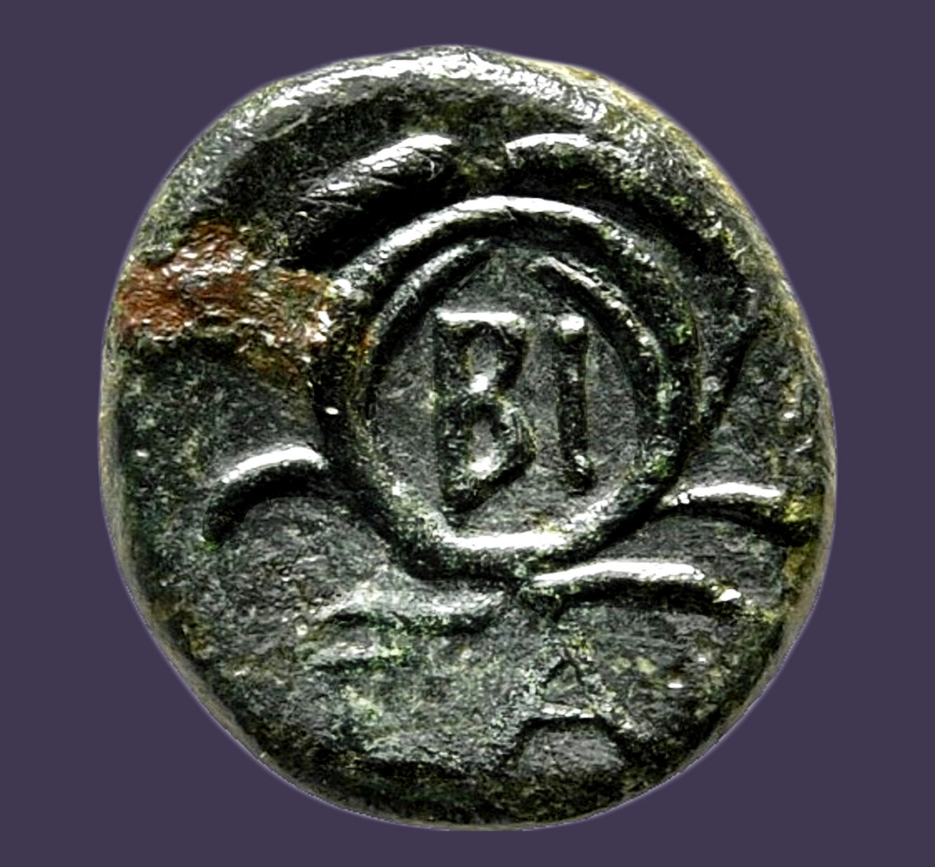 Archaios | Thrace Bisanthe Demeter / Grain Wreath BI/ΣA | AE | ex RARE | i43.3