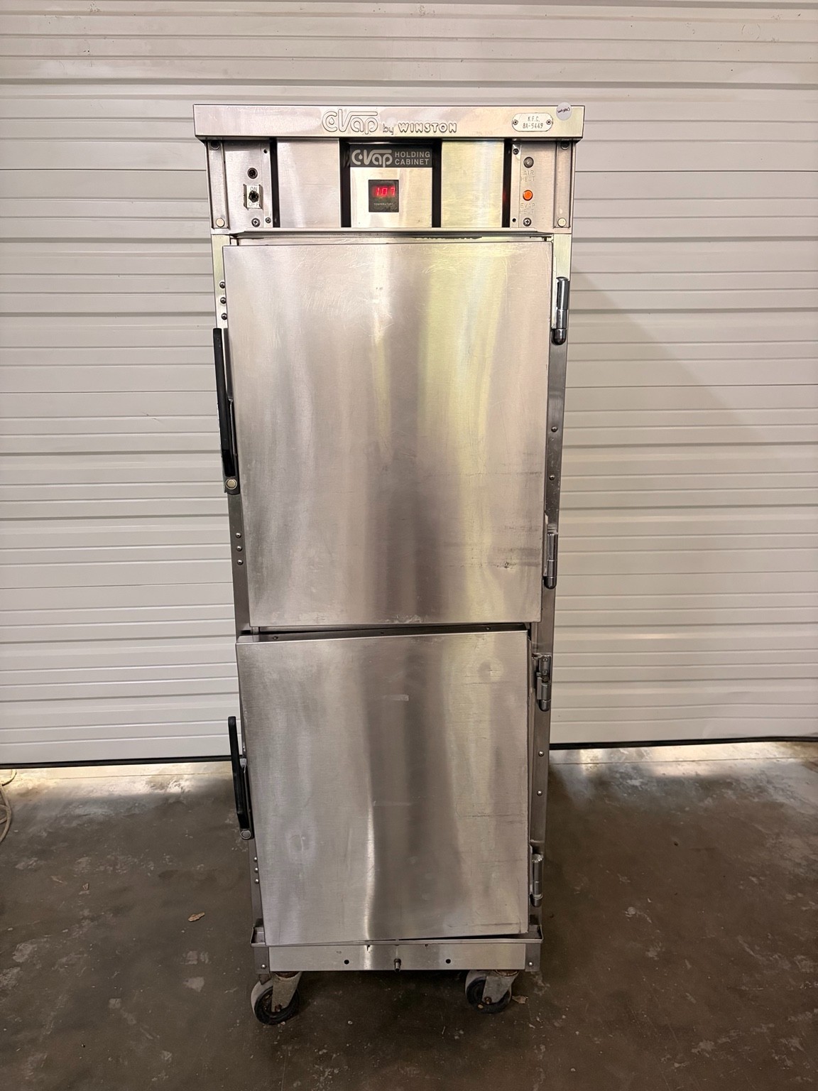Winston CVap Holding Cabinet Heated Food Warmer 2 Door Mobile Commercial NSF
