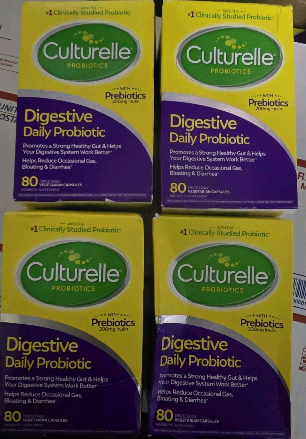 Culturelle Digestive Health Daily Probiotic 80 X 4= 320 Capsules Exp 1/28 Culturelle Digestive Health Daily Probiotic 80 X 4= 320 Capsules Exp 1/28