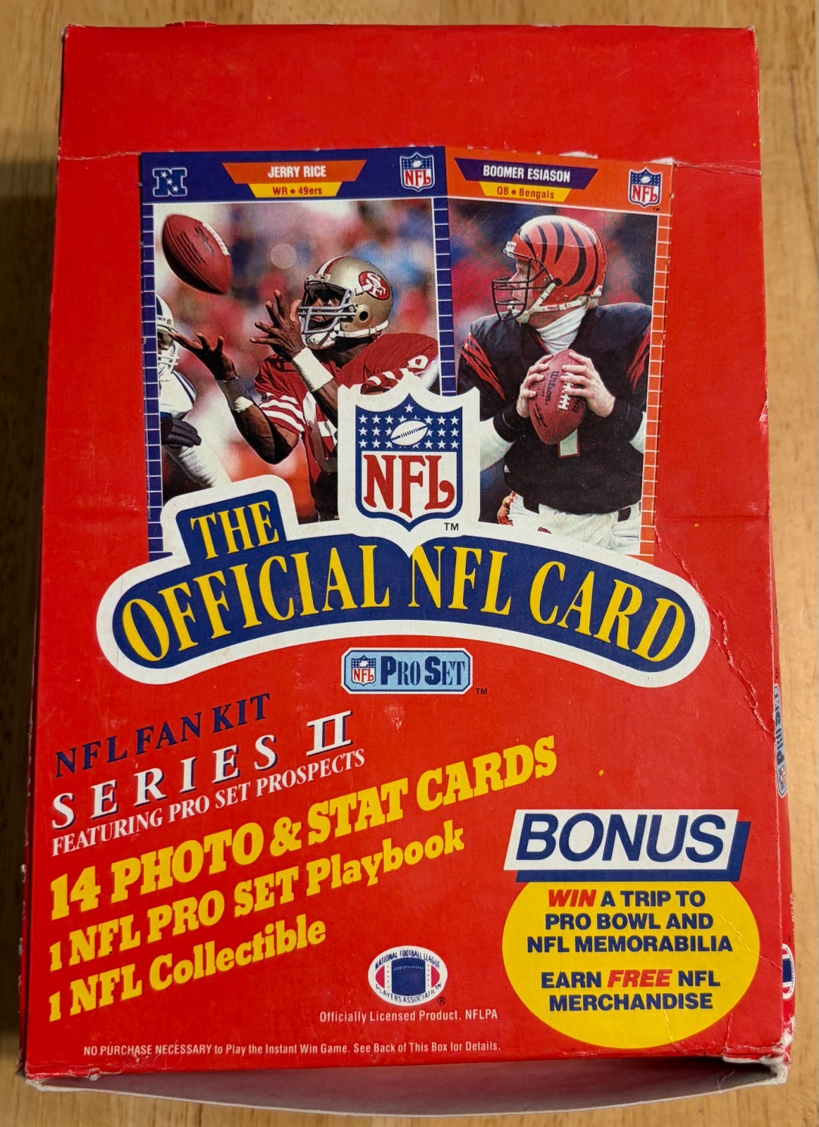 1989 NFL Pro Set Series 2 Football, Full Box of 36 Sealed Packs Barry Sanders RC 1989 NFL Pro Set Series 2 Football, Full Box of 36 Sealed Packs Barry Sanders RC