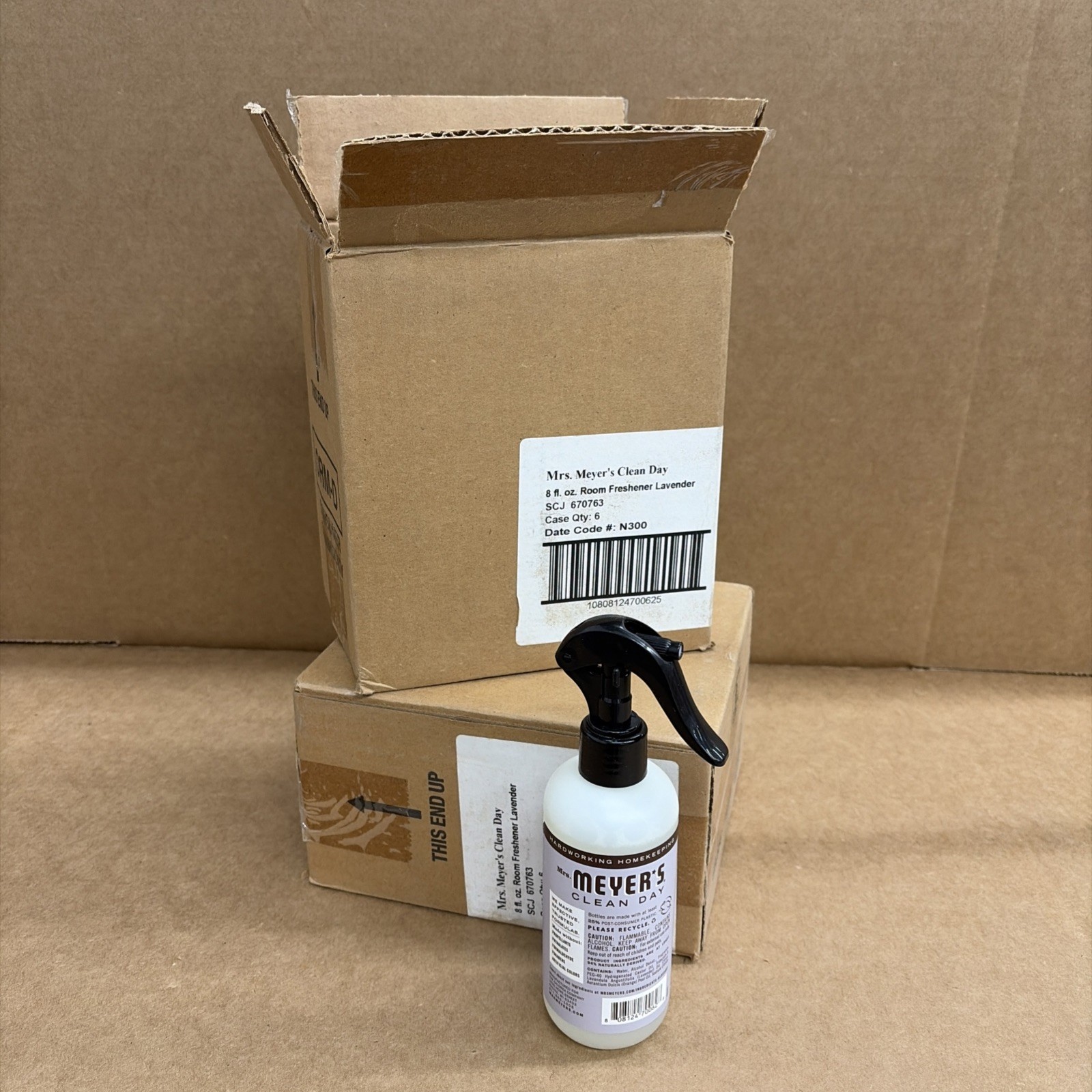 Mrs Meyers Room Freshener Clean Day Lavender Non Aerosol - 8 Oz - Pack of 6 Mrs Meyers Room Freshener Clean Day Lavender Non Aerosol - 8 Oz - Pack of 6