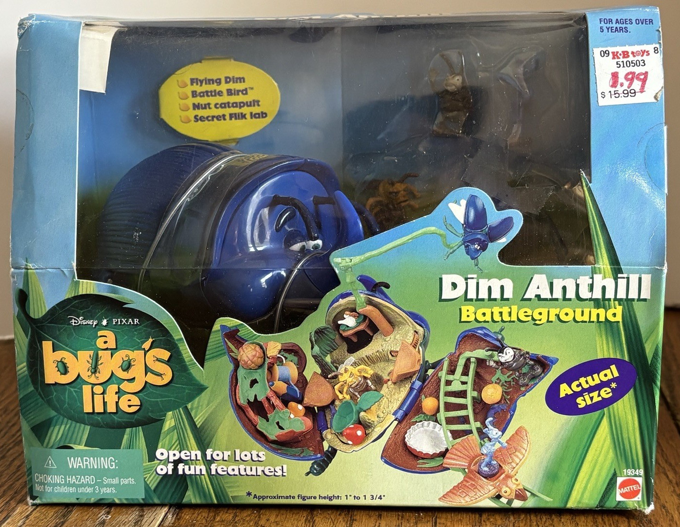 1998 Disney A Bug\'s Life Dim Anthill Battleground Playset Mattel New in Box 1998 Disney A Bug\'s Life Dim Anthill Battleground Playset Mattel New in Box