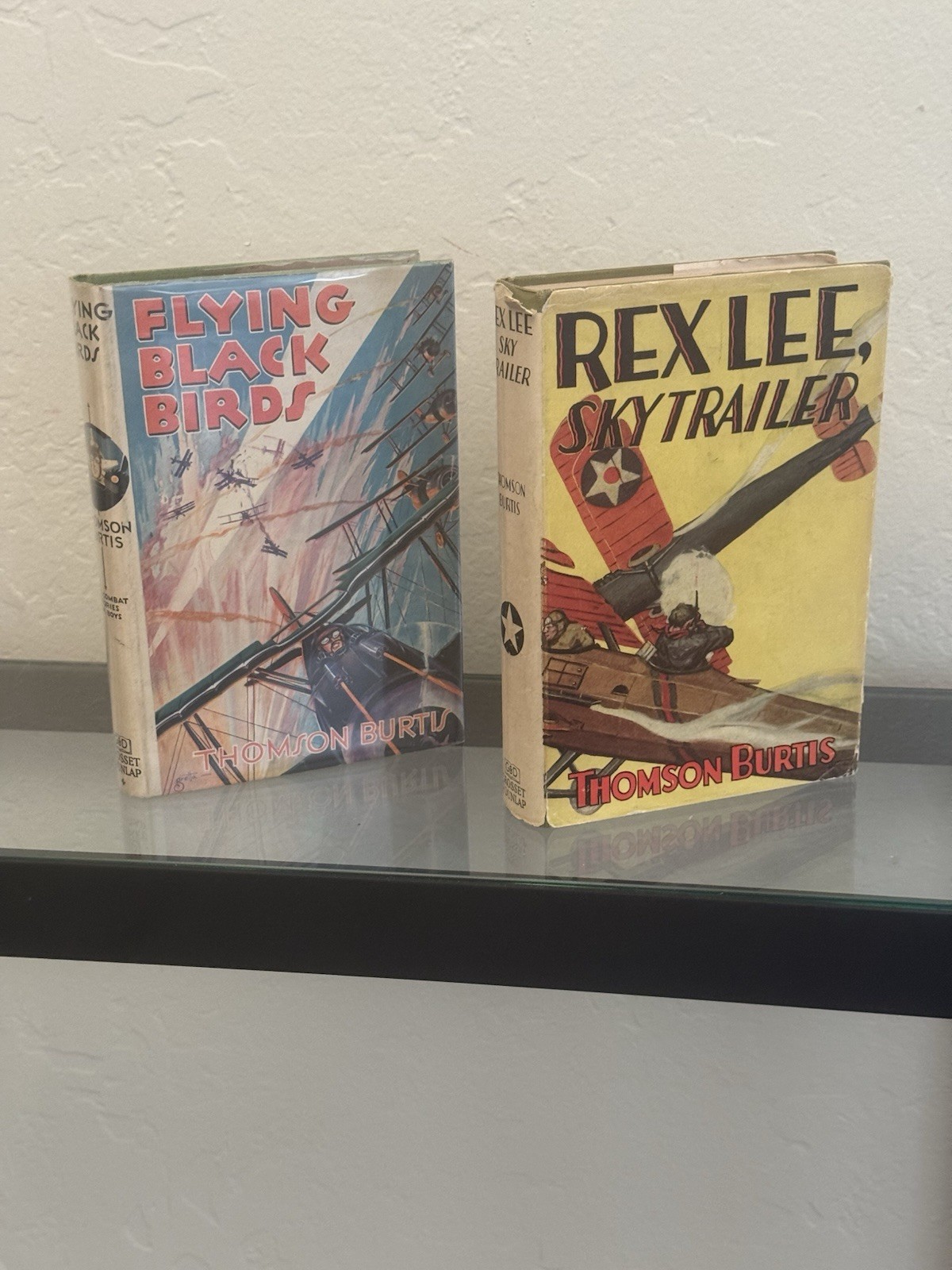 Rex Lee, Skytrailer (1929) & Flying Black Birds (1932) by Thomson Burtis HC/DJ