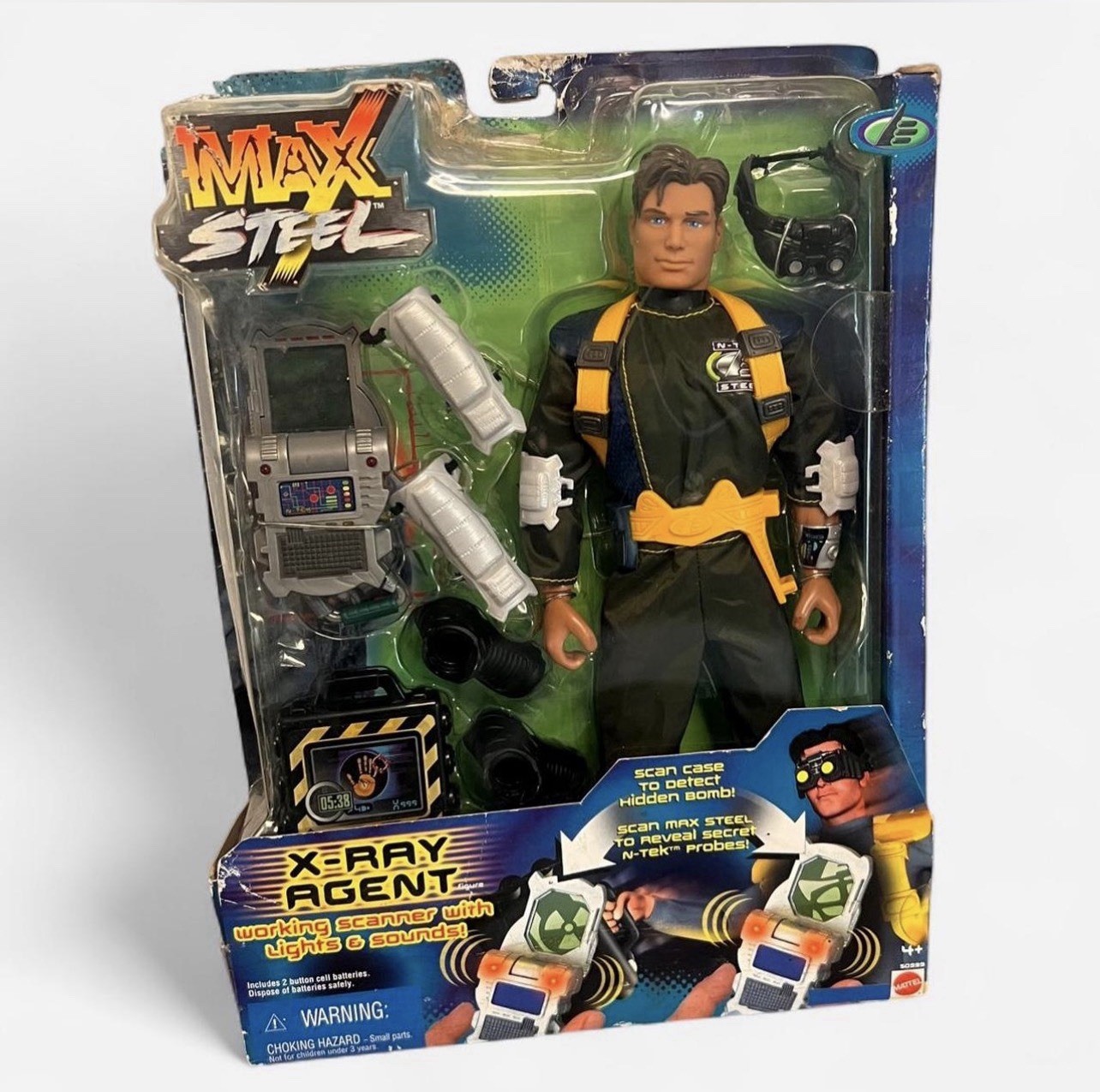 Vintage 2002 Mattel Max Steel X-Ray Agent Super Scan NIB Working Lights & Sounds Vintage 2002 Mattel Max Steel X-Ray Agent Super Scan NIB Working Lights & Sounds