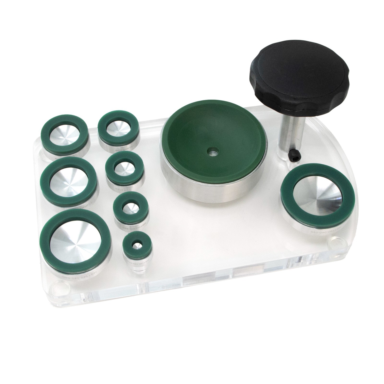 Timelab Spider Opener Suction 8 Die Set Opening Closing Screwback Watch Case 