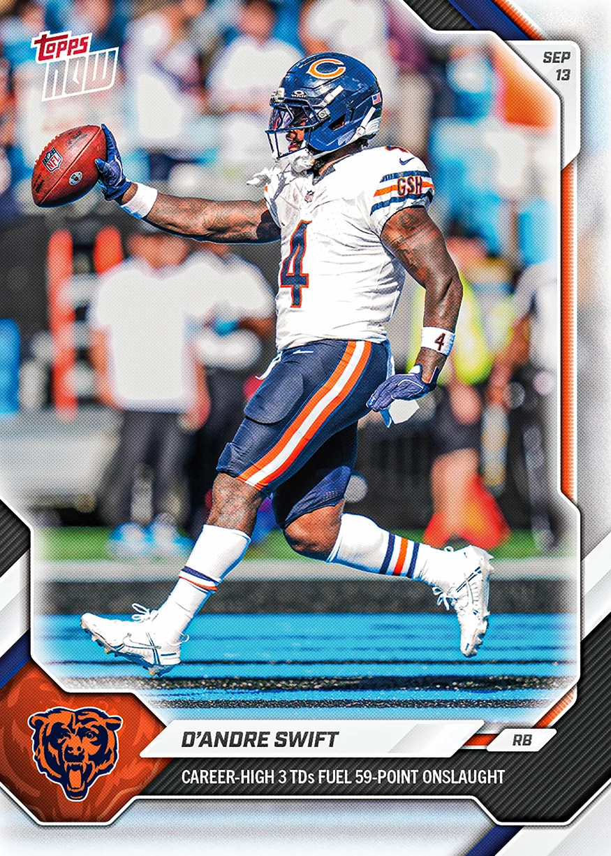 D'Andre Swift 2026 NFL Topps NOW Card 12 Presale