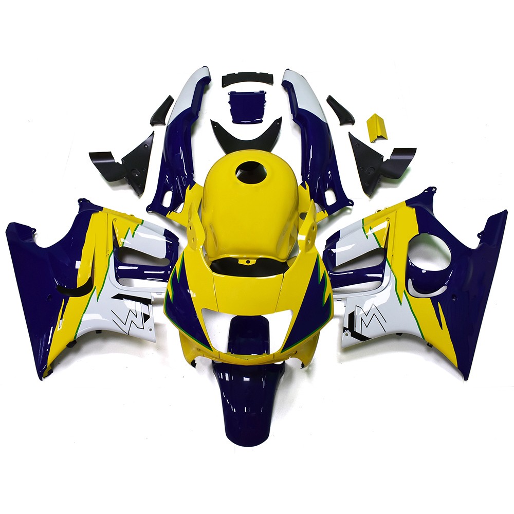 Yellow Blue Injection Fairings Kit for 1995 1996 Honda CBR600F3 95 96 Bodywork Yellow Blue Injection Fairings Kit for 1995 1996 Honda CBR600F3 95 96 Bodywork