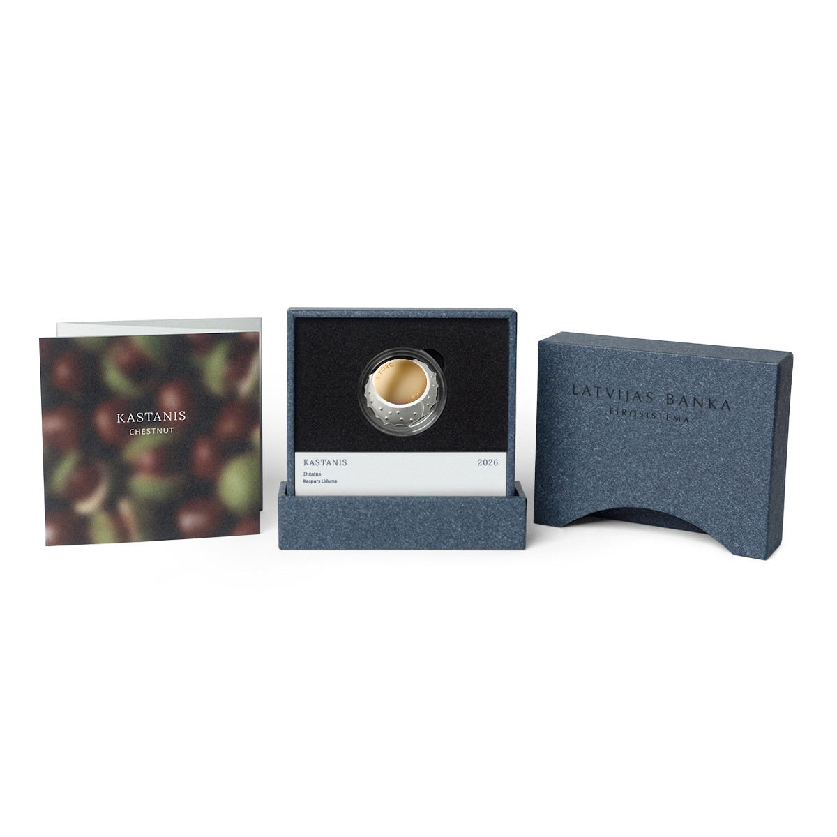 Latvia 5 Euro Silver Coin 2026 Chestnut Chestnut Proof Presale 14th-15th October