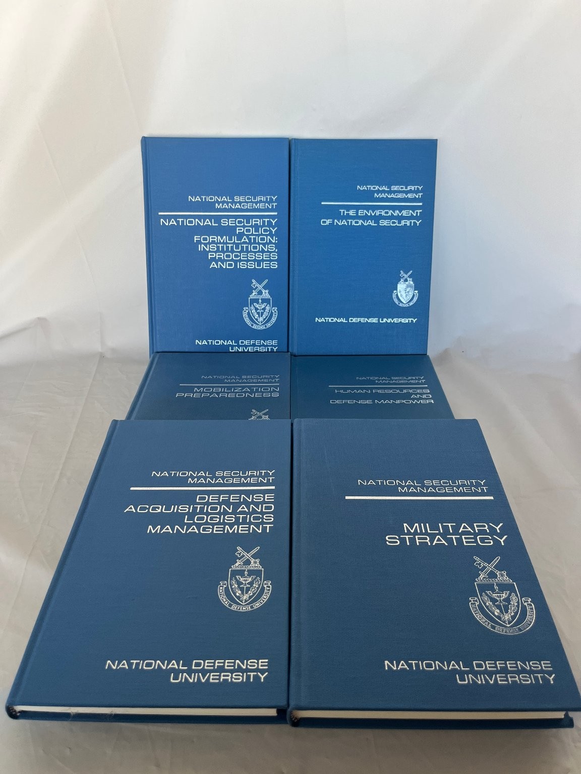 NATIONAL SECURITY MANAGEMENT 6-Book Set National Defense University 1984