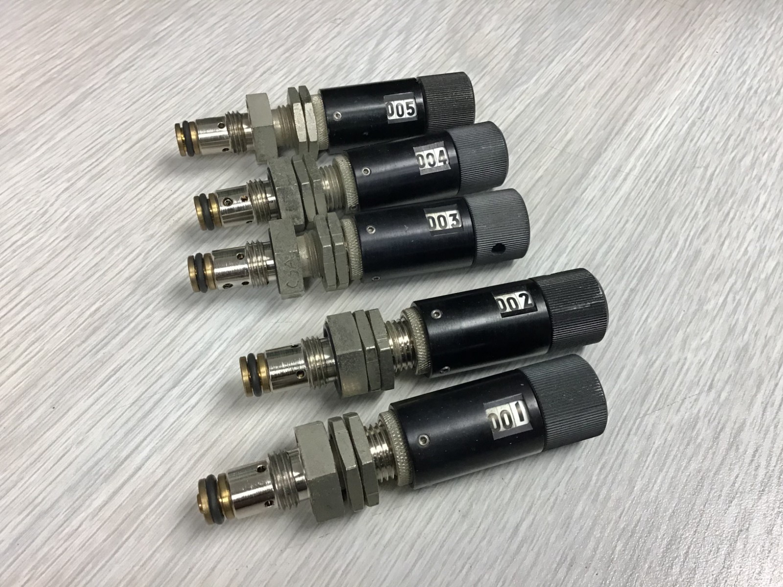 (5PCS) Micrometer Flow Control Needle Valve 1/2-20 Thread Size