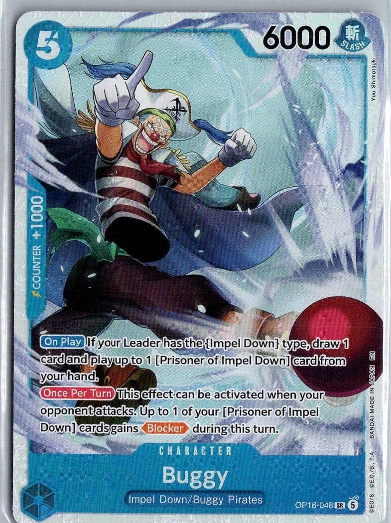 Buggy (048) Foil SR The Time of Battle - OP16-048 NM