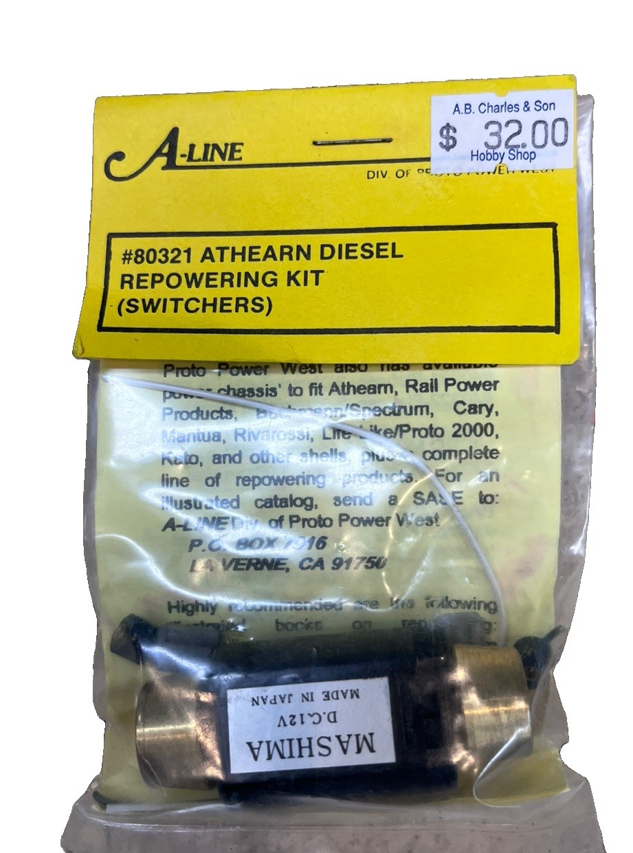 NEW Athearn HO Motor w/Flywheels A-Line Diesel Switcher Repowering Kit #80321 NEW Athearn HO Motor w/Flywheels A-Line Diesel Switcher Repowering Kit #80321