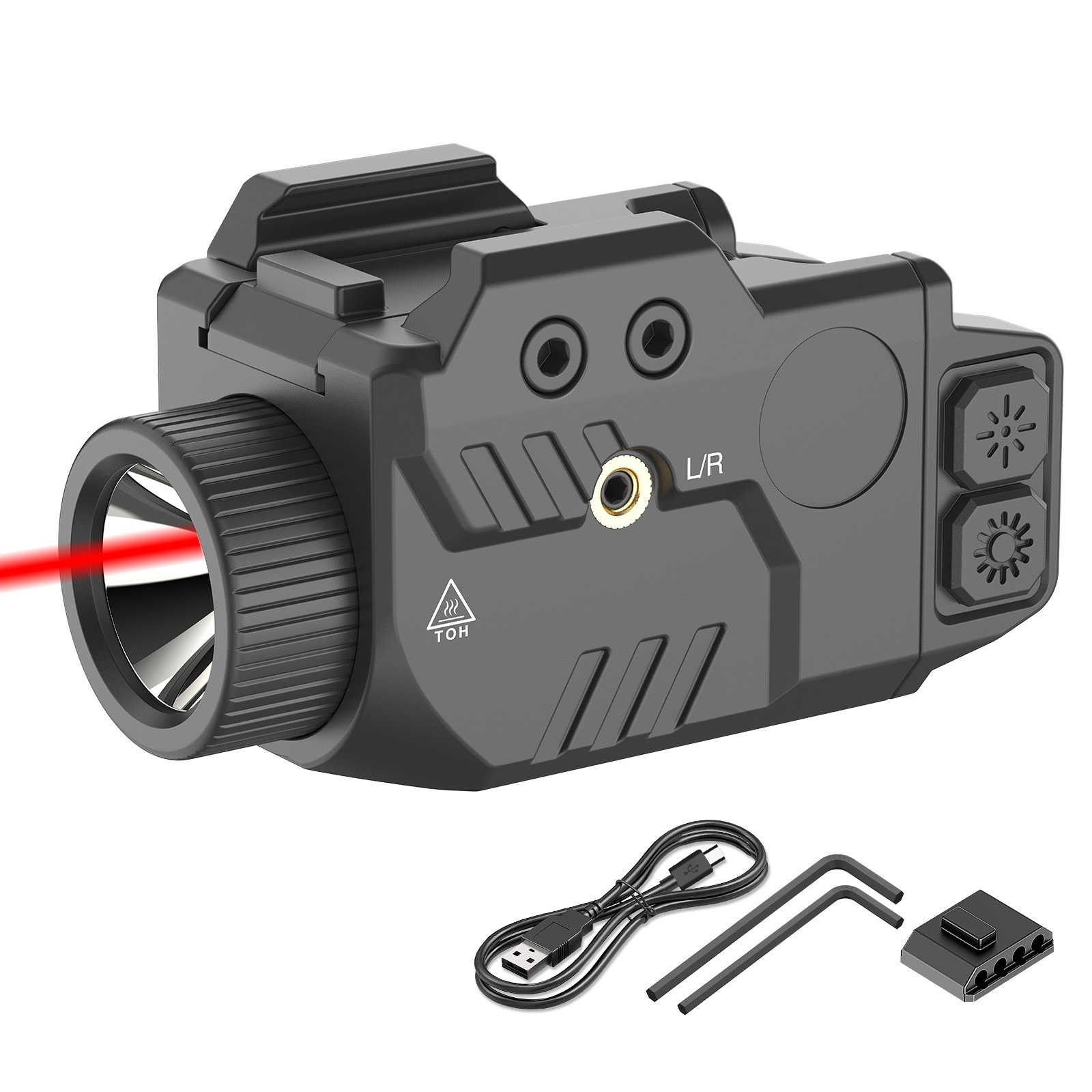 SOLOFISH 800lm Flashlight & Red/Green/Blue Laser Sight Combo Pistol Rechargeable SOLOFISH 800lm Flashlight & Red/Green/Blue Laser Sight Combo Pistol Rechargeable