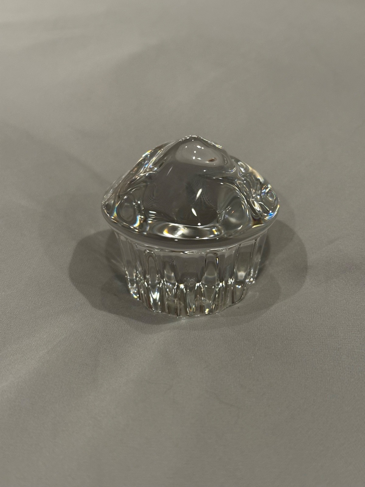Steuben Glass,  Crystal Figurine “Happy Birthday” Height 2.25”
