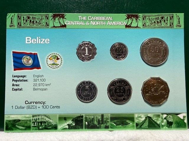 Littleton World Coin Set - Belize 6 coins