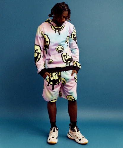 Reason Brand Hazy Smile Hoodie & Shorts 2 Piece Set Men\'s Size Medium _A2