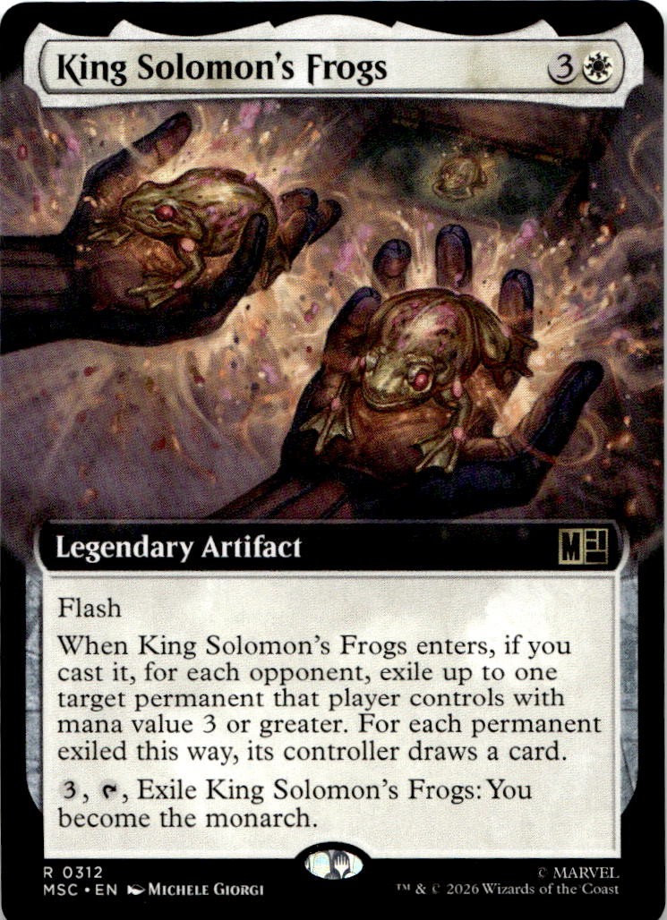 KING SOLOMON\'S FROGS (EXTENDED ART) 312 R COMMANDER: MARVEL SUPER HEROES NM KING SOLOMON\'S FROGS (EXTENDED ART) 312 R COMMANDER: MARVEL SUPER HEROES NM