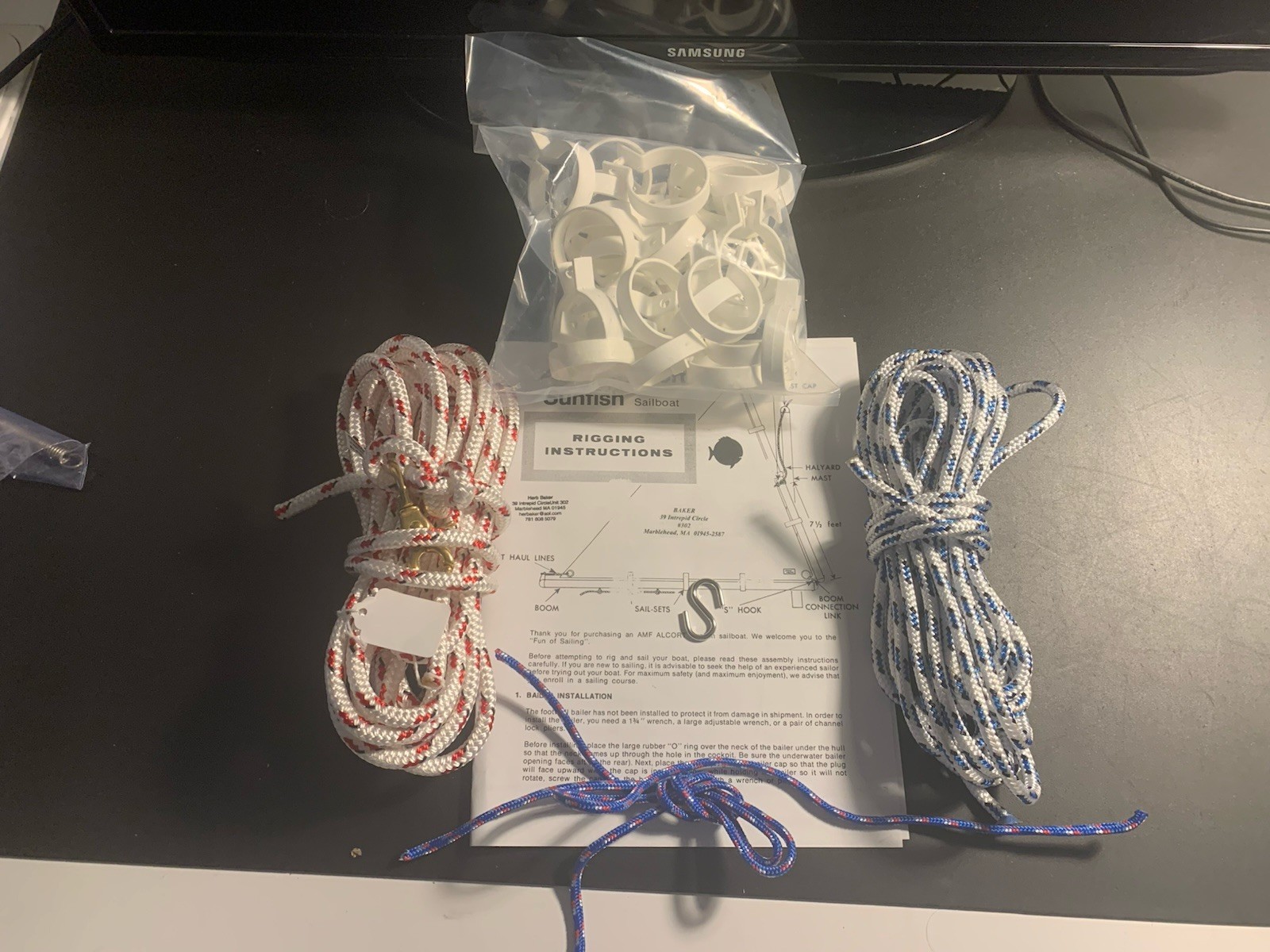 Sunfish Sailboat Rigging Kit