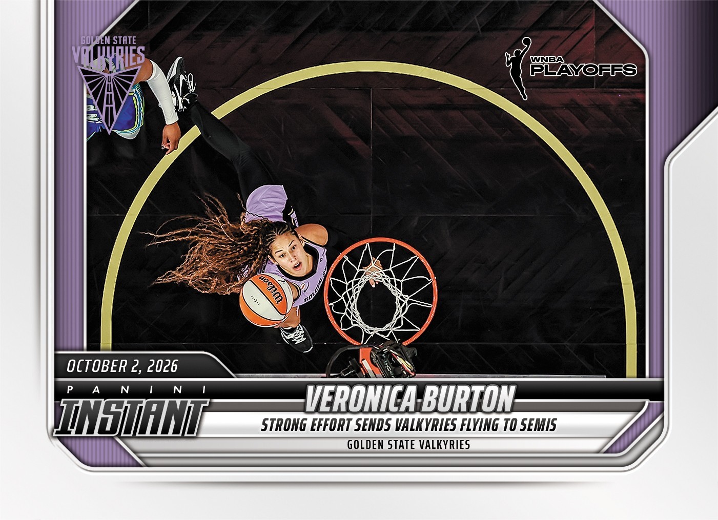 2026 Panini Instant WNBA #388 Veronica Burton Golden State Valkyries PRESALE