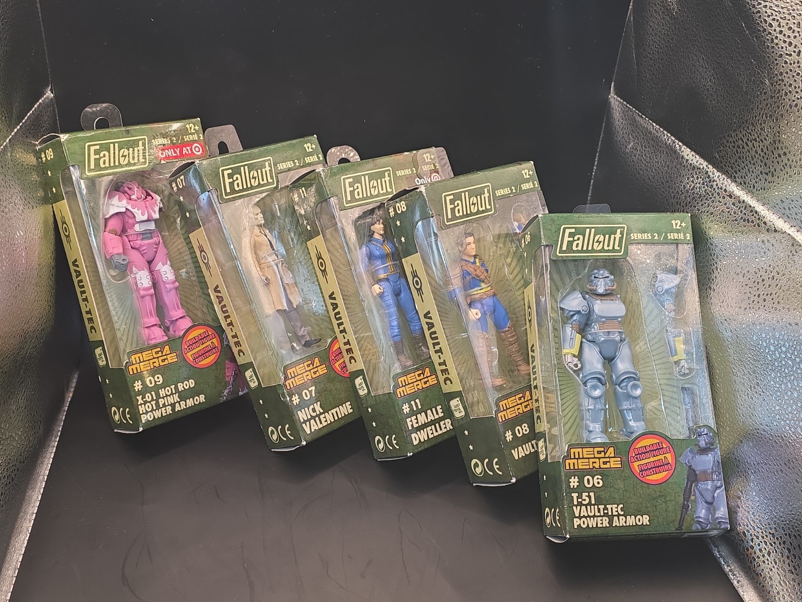Lot 5 Fallout 4-Inch Mega Merge Action Figure Series 2  #07 #11 #06 #08 #09 Lot