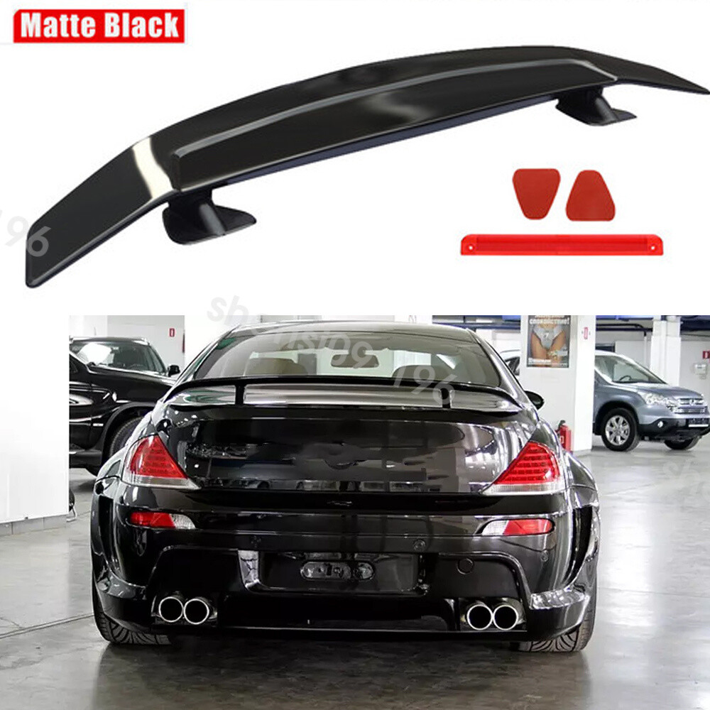 47'' Rear Trunk Spoiler Wing Lip GT-Style Matte Black For E63 2DR Coupe 650i M6