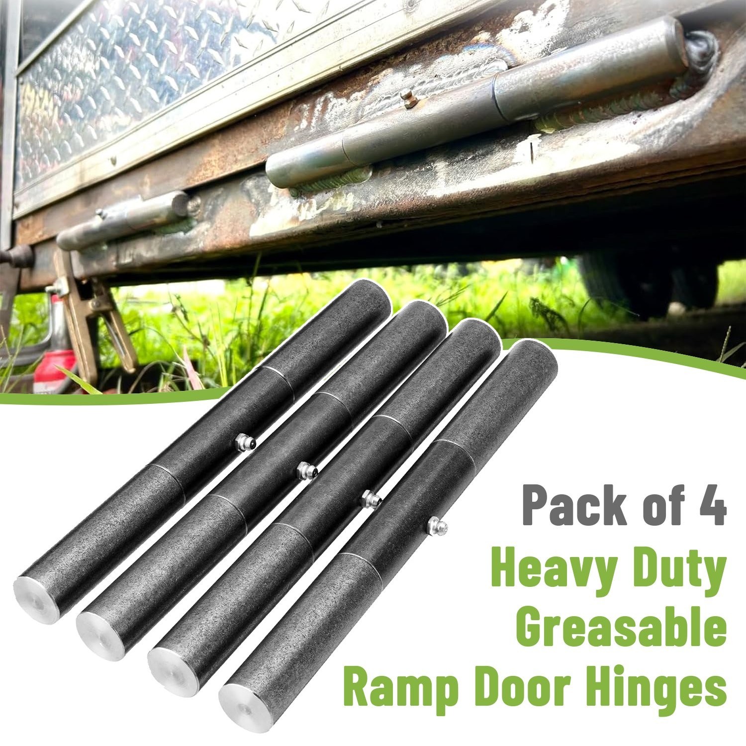 Pack of 4 Weld On Trailer Ramp Hinge 10\