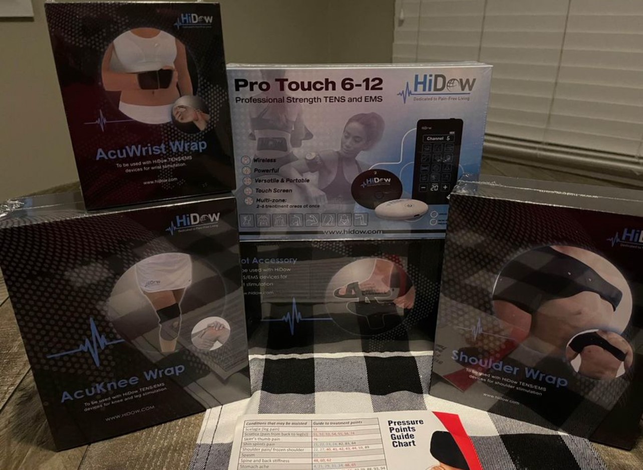 HiDow Pro Touch 6-12 Wireless Professional Strength TENS/EMS Unit BUNDLE HiDow Pro Touch 6-12 Wireless Professional Strength TENS/EMS Unit BUNDLE