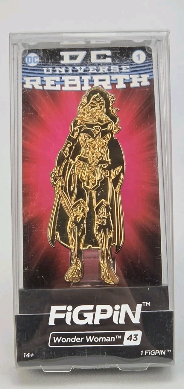 FiGPiN DC Universe Rebirth Wonder Woman 43 Gold Variant Limited Edition Pin FiGPiN DC Universe Rebirth Wonder Woman 43 Gold Variant Limited Edition Pin
