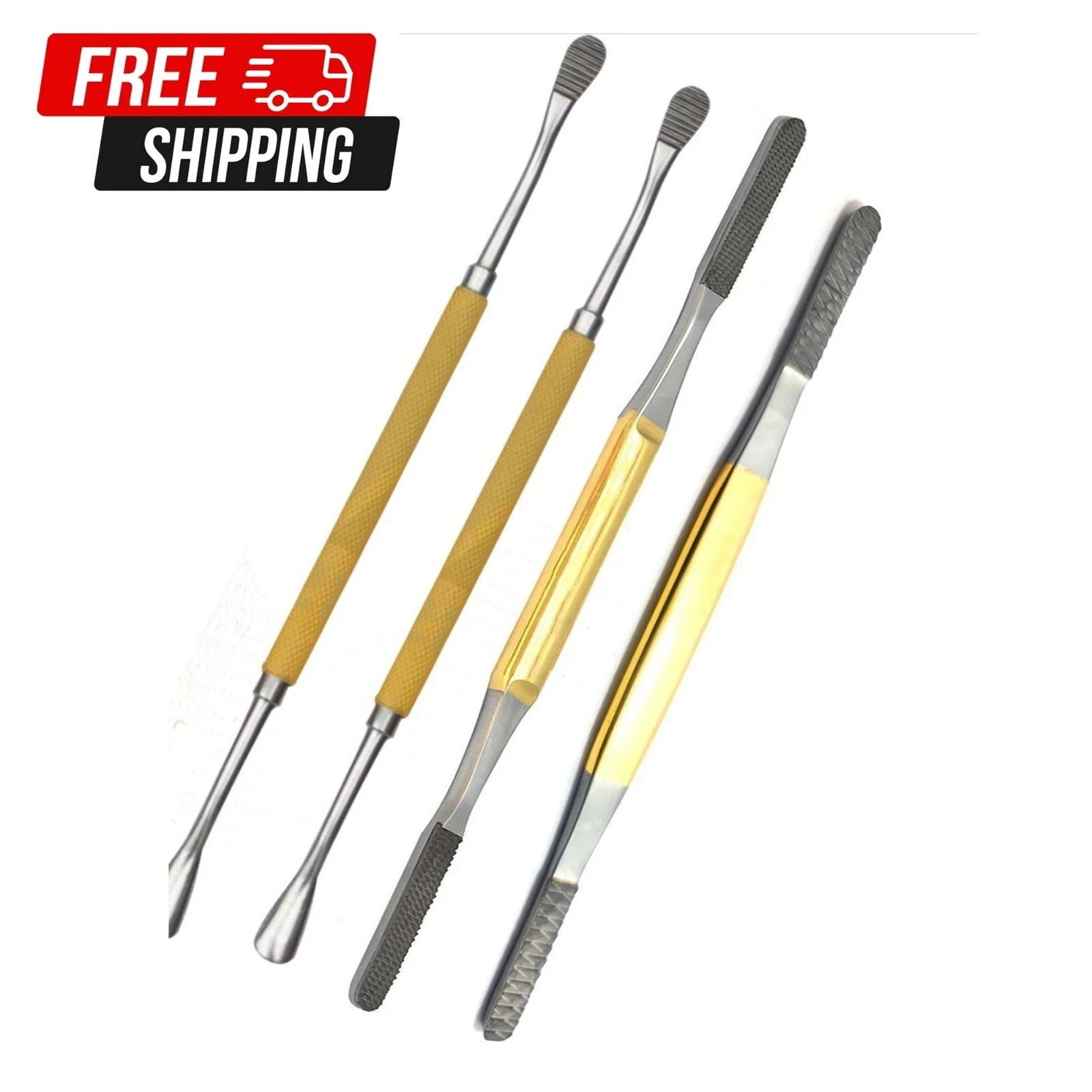 Set Of 4 PCs Rhinoplasty Fomon Double-Ended Nasal Rasp Surgical Instruments Set Of 4 PCs Rhinoplasty Fomon Double-Ended Nasal Rasp Surgical Instruments
