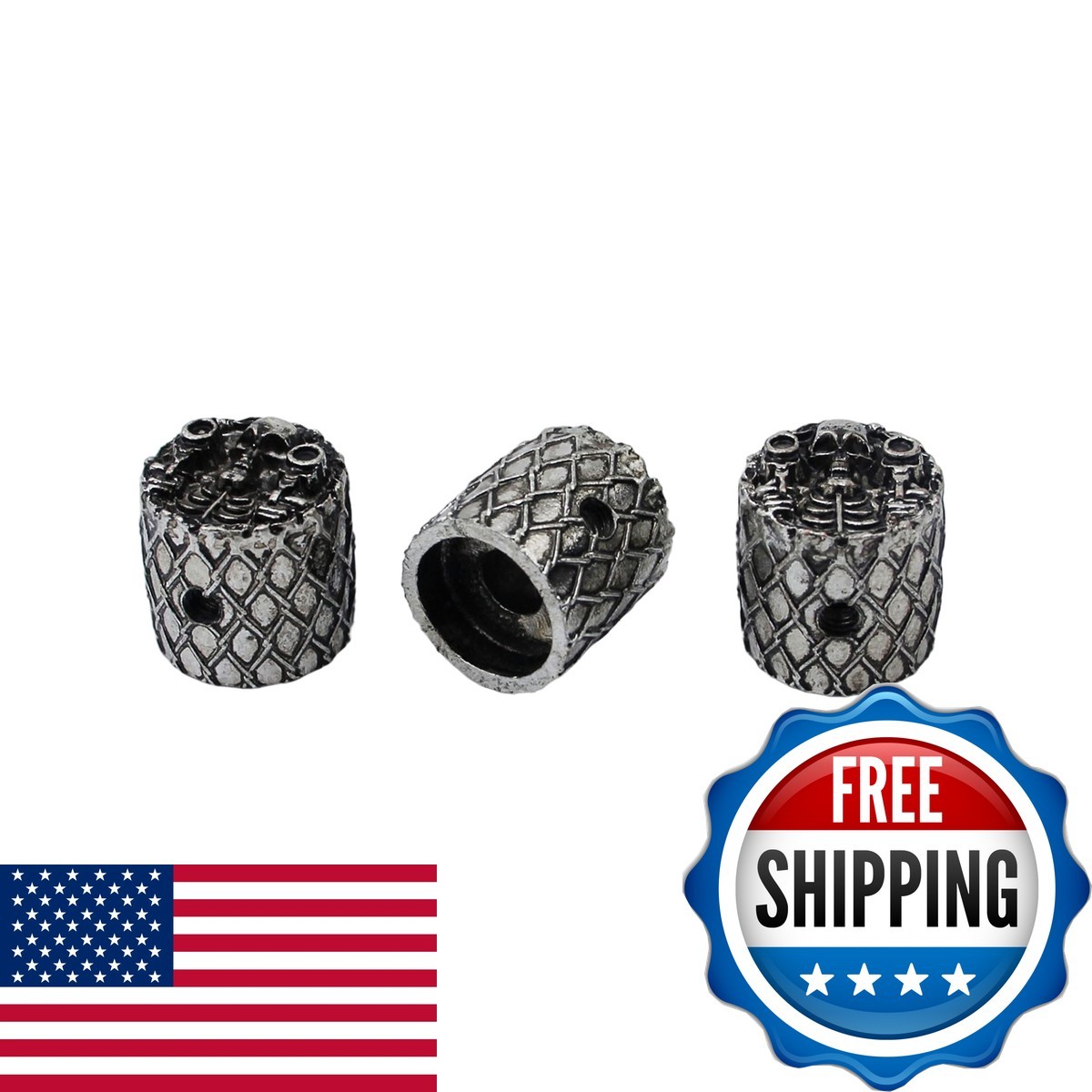 Guyker 3Pcs Guitar Bass Knobs 6mm Shaft CKB007 Antique Sliver for Electric Guyker 3Pcs Guitar Bass Knobs 6mm Shaft CKB007 Antique Sliver for Electric
