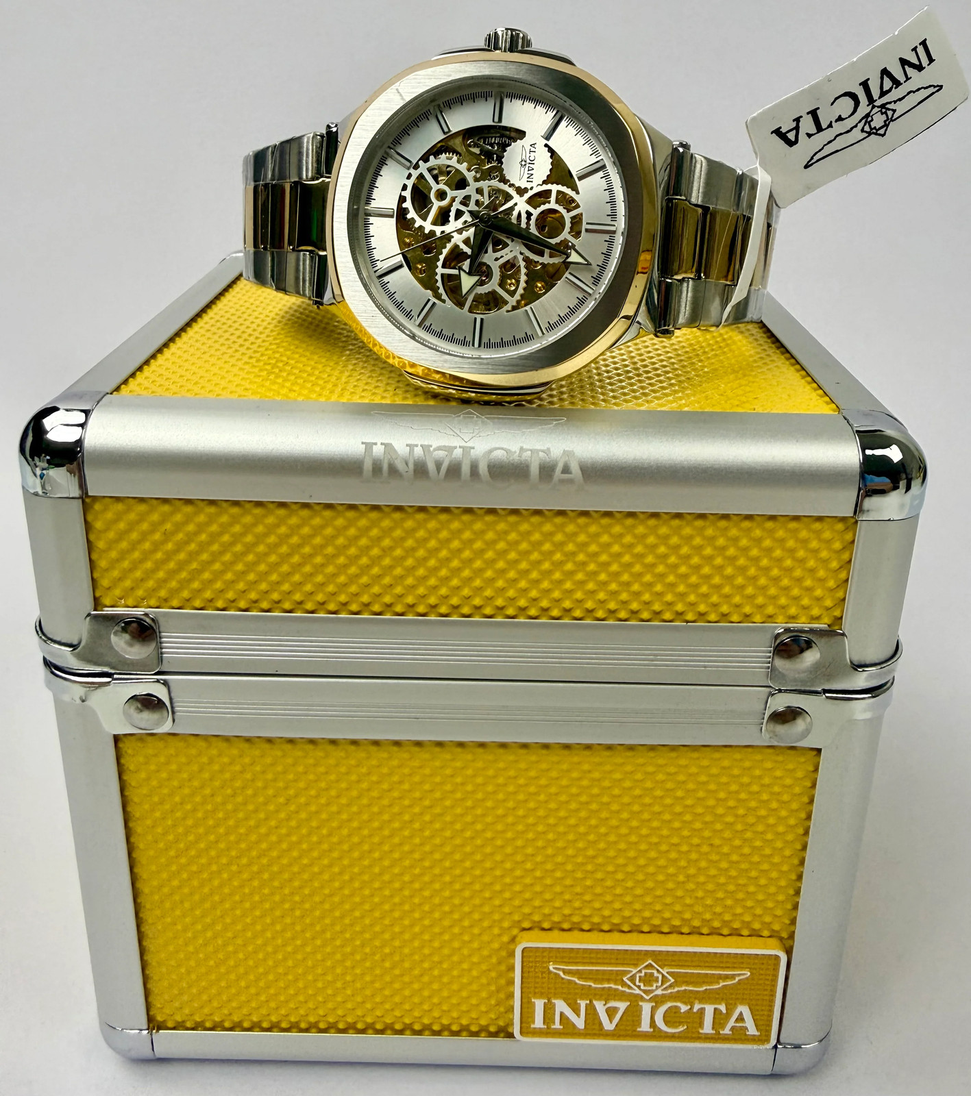 70003 Invicta Objet D Art Cadrivex Automatic Mens Skeleton Dial Watch 44mm