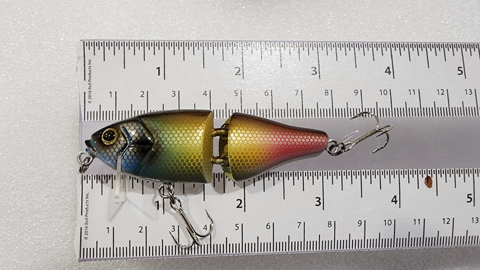 Arcadia Reef Jet-link Jointed Swimbait 70mm 10g Hand Made - Paint Crack On Belly