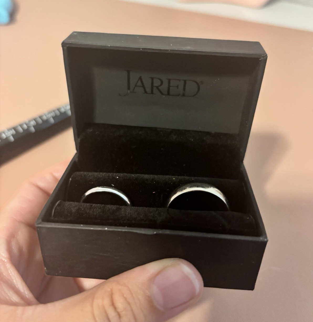 Jared 10K White Gold Wedding/Anniversary SET