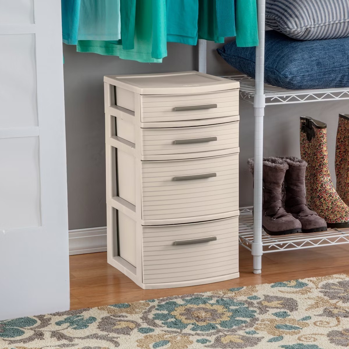 4 Drawer Medium Tower Snowfall White