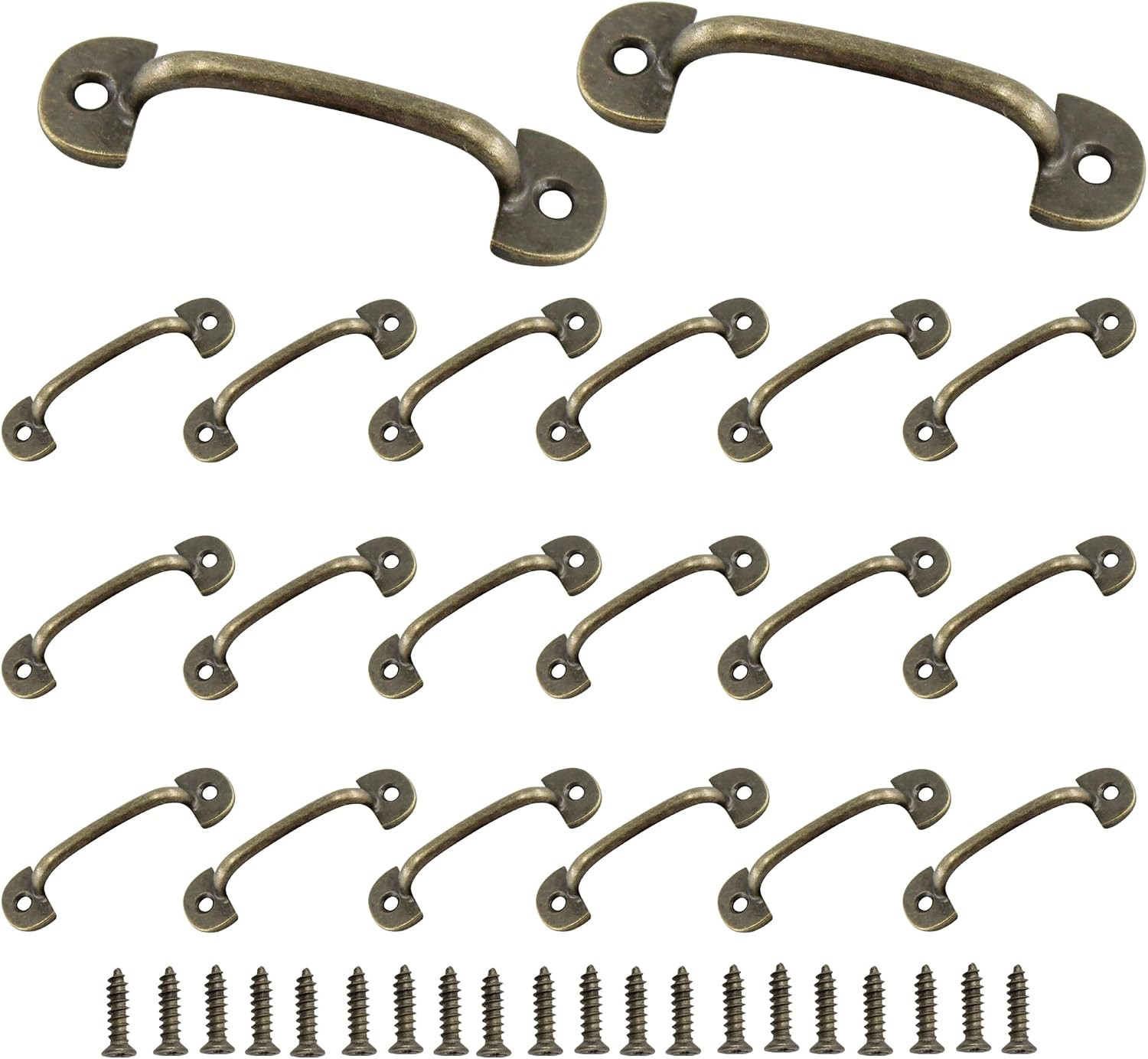 20PCS 2 Inch Vintage Mini Pulls, Bronze Knobs Drawer Pulls, Jewelry Box Pulls An 20PCS 2 Inch Vintage Mini Pulls, Bronze Knobs Drawer Pulls, Jewelry Box Pulls An