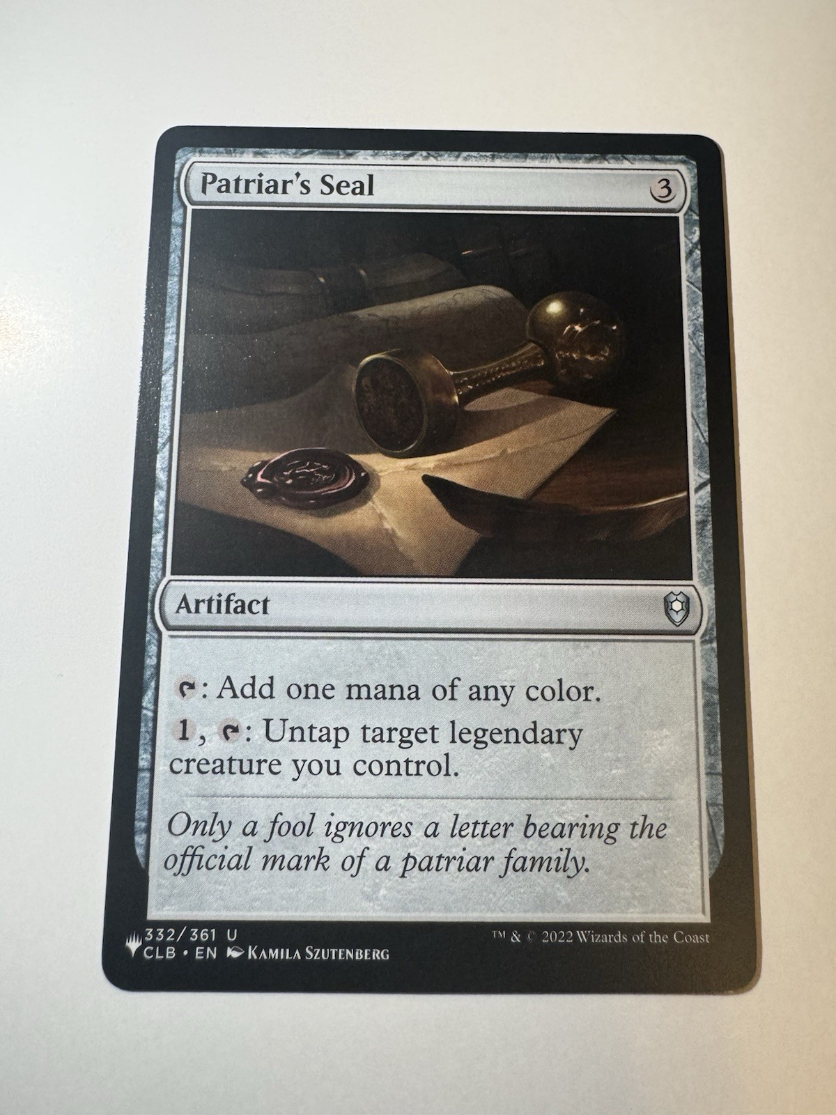 Wizards of the Coast Patriar\'s Seal The List Reprints Regular EN 2022 Wizards of the Coast Patriar\'s Seal The List Reprints Regular EN 2022