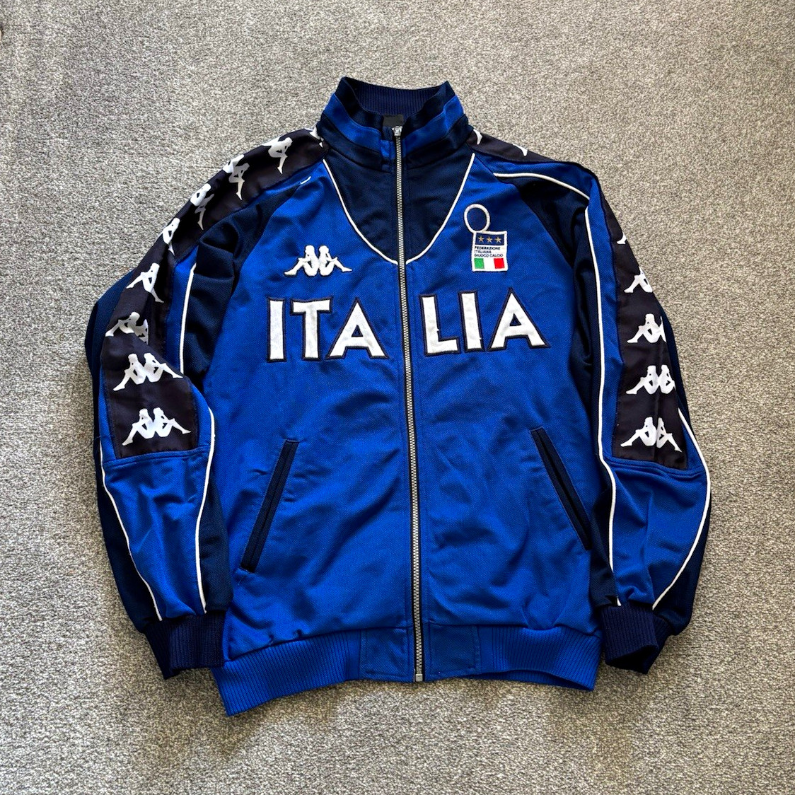 Italy 2000 Kappa Tracksuit Football Track Jacket Mens XL Italy 2000 Kappa Tracksuit Football Track Jacket Mens XL