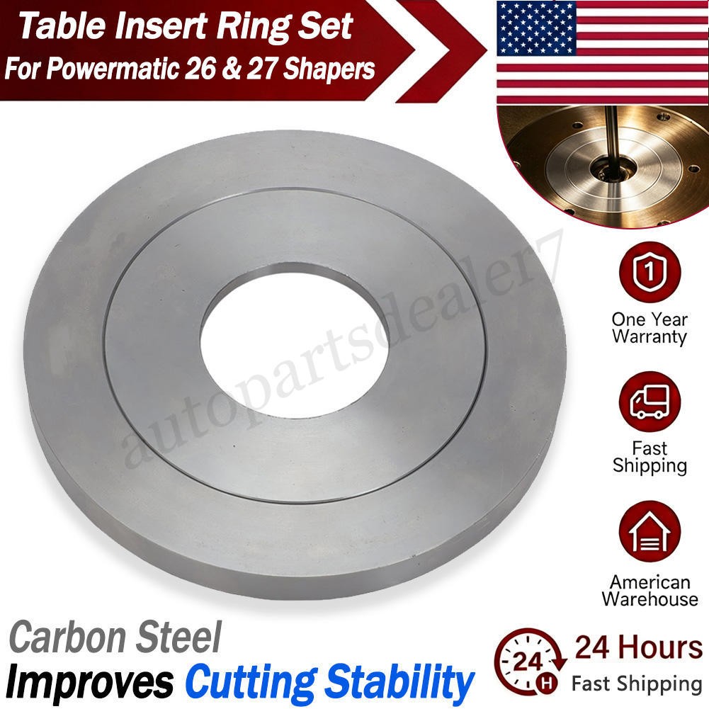 Woodworking Shaper Insert Rings for Powermatic 26 27 - Outer & Inner Insert Ring Woodworking Shaper Insert Rings for Powermatic 26 27 - Outer & Inner Insert Ring