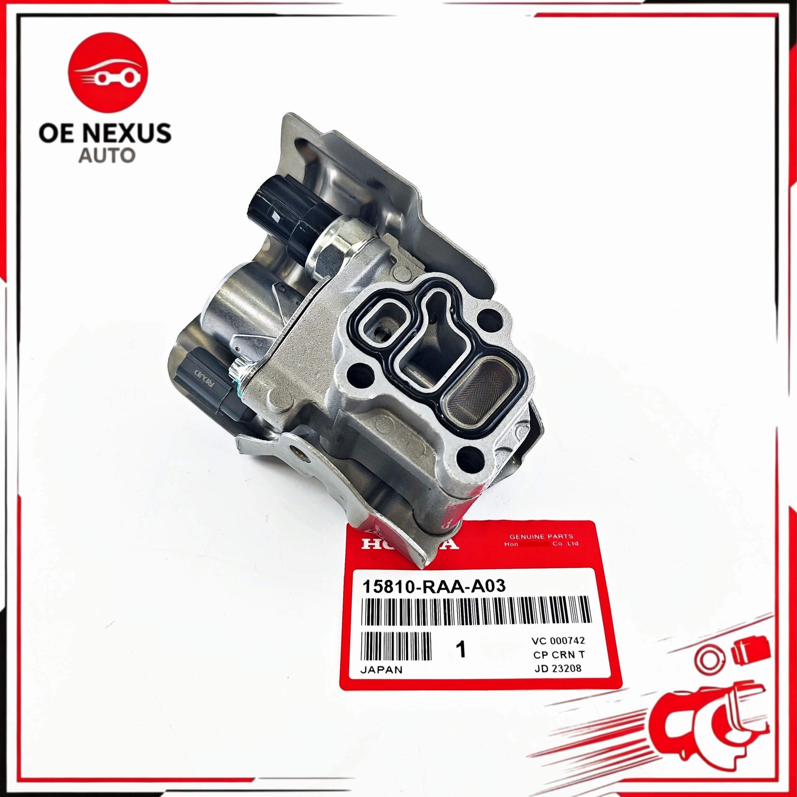 NEW VTEC Solenoid Spool Valve w/Gasket 15810-RAA-A03 For Honda Acura Replacement