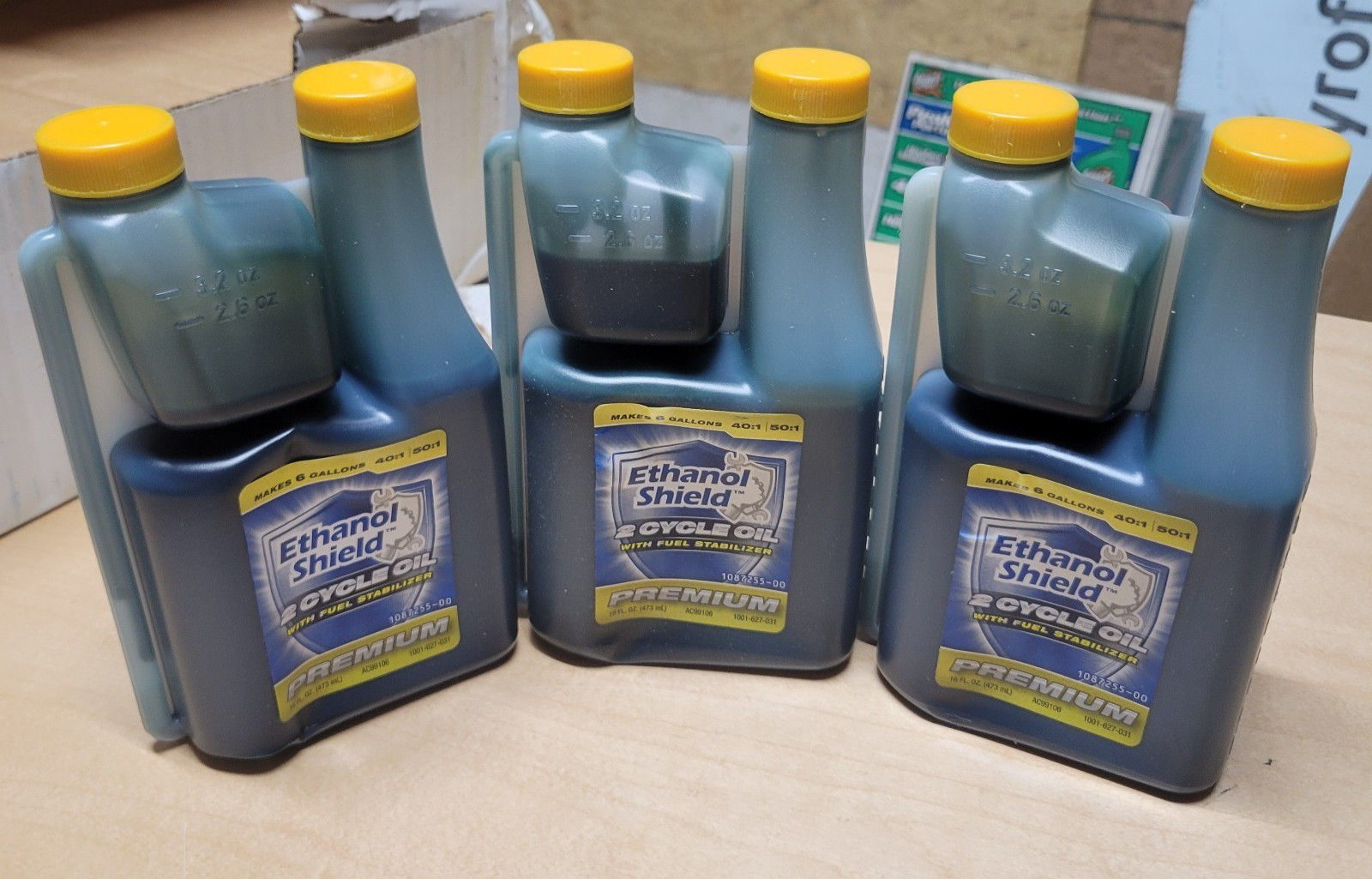 3 Pack 16 oz Ethanol Shield with Fuel Stabilizer AC99106 Bottle 2-Cycle Oil