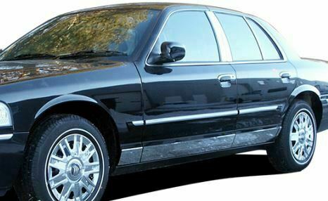1998-2011 Mercury Grand Marquis LS Sedan 8Pc Rocker Panel Molding Trim 5