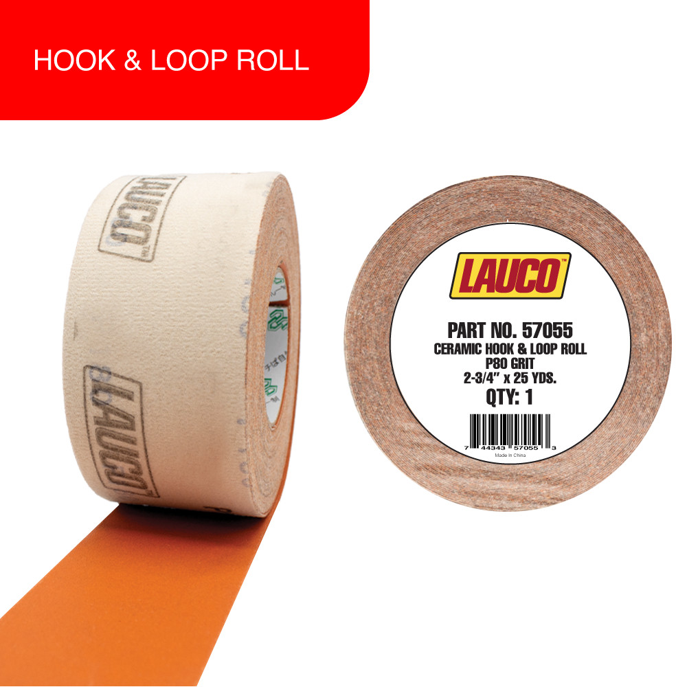 LAUCO Premium Ceramic Grain Hook & Loop Sanding Roll Each 2.75 LAUCO Premium Ceramic Grain Hook & Loop Sanding Roll Each 2.75
