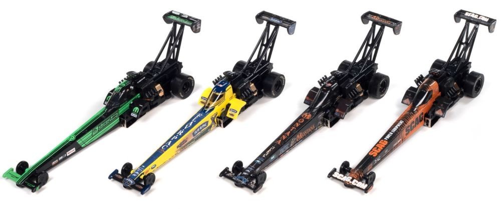 HO 4-Gear 2023 NHRA Top Fuel Dragsters Slot Car Assortment - Series #3 (12 Total